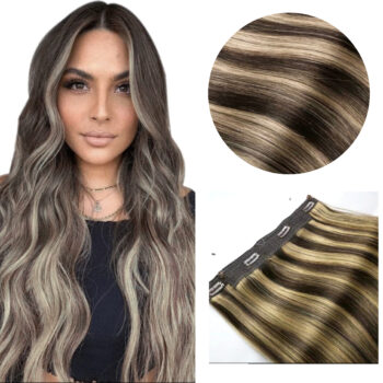 Clip in Hair Extensions, #4/613