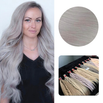 I Tip in Hair Extensions, #ash-silver