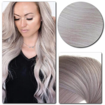 Clip in Hair Extensions, #ash-silver