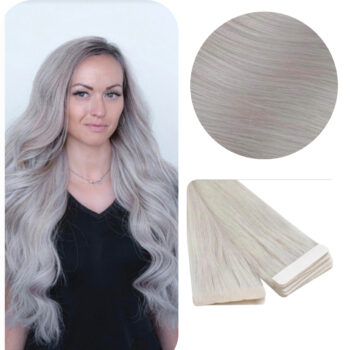 Tape in Hair Extensions, #deep-gray-silver