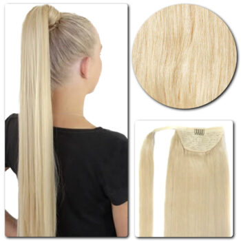 Ponytail Human Hair Extensions, #613