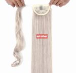 Ash silver Ponytail