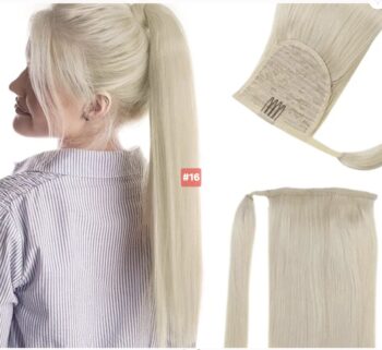 Ponytail Human Hair Extensions, #16